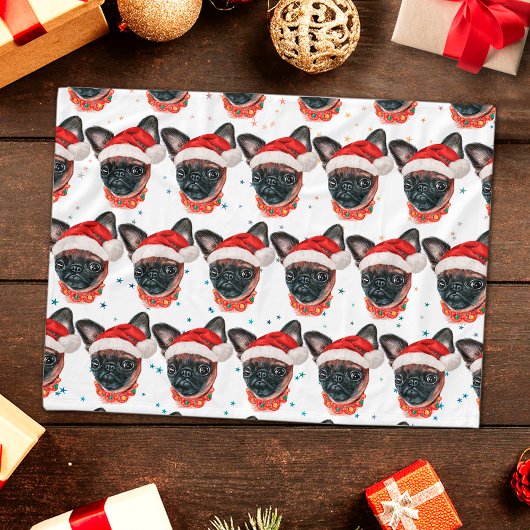 Couverture Polaire Bruxelles Griffon Chien race Noël