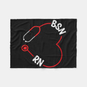 Couverture Polaire Bsn Rn Infirmière Graduation Infirmière Essentials (Devant (Horizontal))