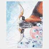 Couverture Polaire Bubble Aquarelle Kiko Chèvre Buck GetYerGoat™ (Devant)