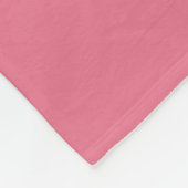 Couverture Polaire Bubblegum rose couleur solide Impression, Rouge ro (Coin)