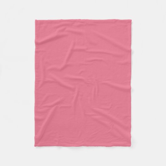Couverture Polaire Bubblegum rose couleur solide Impression, Rouge ro (Devant)