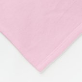 Couverture Polaire Bubblegum rose et rose chaud Nom personnalisé Mono (Coin)