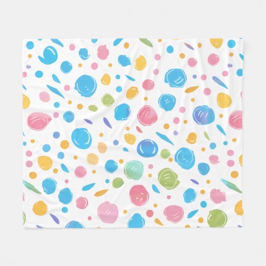 Couverture Polaire Bubbly Confetti (Devant (Horizontal))