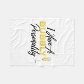 Couverture Polaire Bubbly Ity _ Champagne_wine Lover Quote (Devant (Horizontal))