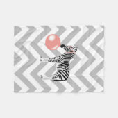 Couverture Polaire Buble Gum Zebra Blowbble (Devant (Horizontal))