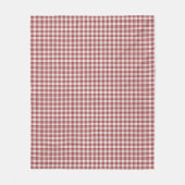 Couverture Polaire Buchanan tartan rouge blanc plaid (Devant)