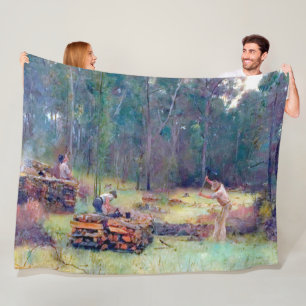 Couverture Polaire Bûcherons Charbonniers Fendeurs de Bois Tom Robert
