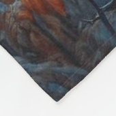 Couverture Polaire Buck blanc debout en forêt (Coin)