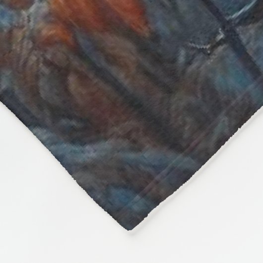 Couverture Polaire Buck blanc debout en forêt (Coin)