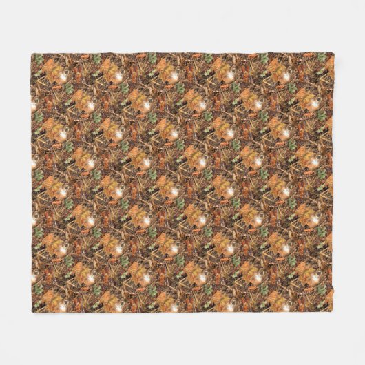 Couverture Polaire Buck Camouflage Cerf à queue blanche (Devant (Horizontal))