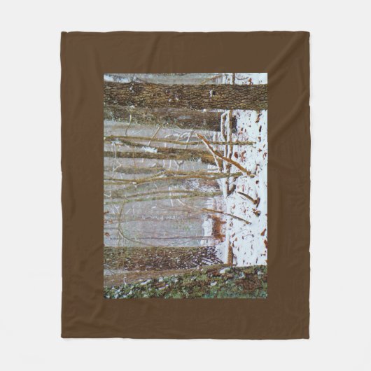 Couverture Polaire Buck Deer dans la tempête de neige (Devant)