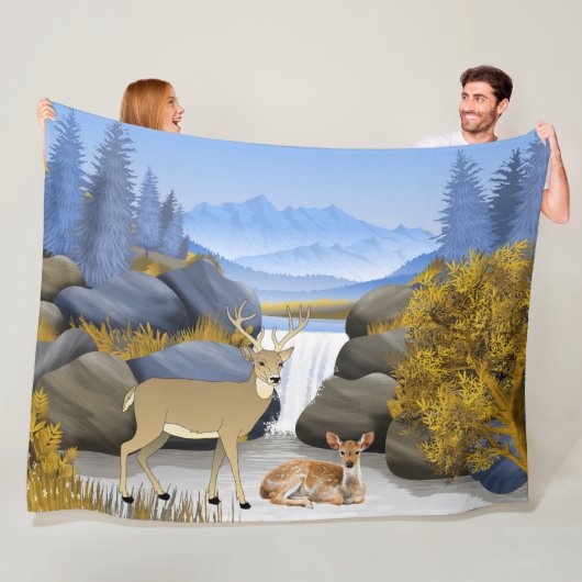 Couverture Polaire Buck n' Cozy (En situation)