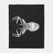 Couverture Polaire Buck on Black White Tail Deer (Devant)