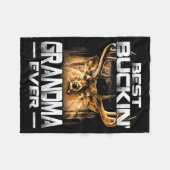 Couverture Polaire Buckin' Grandma Ever Shirt Deer Hunting Bucking Fa (Devant (Horizontal))