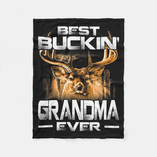 Couverture Polaire Buckin' Grandma Ever Shirt Deer Hunting Bucking Fa (Devant)