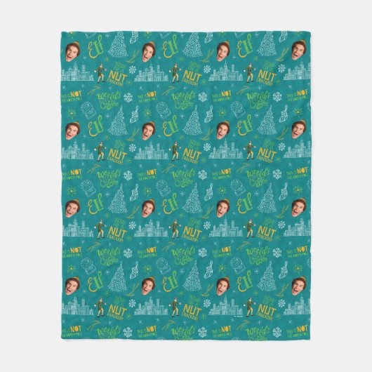 Couverture Polaire Buddy le Motif de devis Turquoise Elf (Devant)