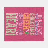 Couverture Polaire Buddy l'Elfe | Citation de Noël (Devant (Horizontal))