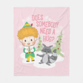 Couverture Polaire Buddy l'Elfe Quelqu'un a besoin d'un câlin ? (Devant)