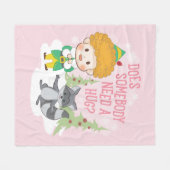 Couverture Polaire Buddy l'Elfe Quelqu'un a besoin d'un câlin ? (Devant (Horizontal))