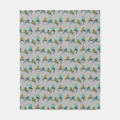 Couverture Polaire Budgie Frenzy Fleece Blanket (Gris) (Devant)