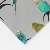 Couverture Polaire Budgie Frenzy Fleece Blanket (Gris) (Coin)
