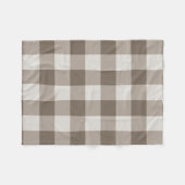 Couverture Polaire Buffalo Check Beige Cream En vichy ivoire (Devant (Horizontal))