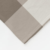 Couverture Polaire Buffalo Check Beige Cream En vichy ivoire (Coin)