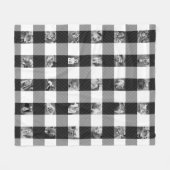 Couverture Polaire Buffalo Check Photo Fleece Blanche (Devant (Horizontal))