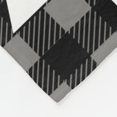 Couverture Polaire Buffalo Check Plaid & Tree Mon premier Noël (Coin)