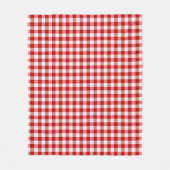 Couverture Polaire Buffalo Cochon rouge blanc (Devant)