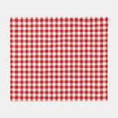 Couverture Polaire Buffalo Cochon rouge blanc (Devant (Horizontal))
