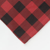 Couverture Polaire Buffalo Plaid Moose Lumberjack Baby Milestone (Coin)