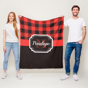 Couverture Polaire Buffalo Plaid Motif