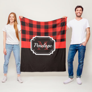 Couverture Polaire Buffalo Plaid Motif