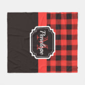 Couverture Polaire Buffalo Plaid Motif (Devant (Horizontal))
