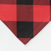 Couverture Polaire Buffalo Plaid Red Black Check (Coin)