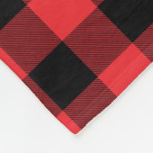 Couverture Polaire Buffalo Plaid Red Black Check (Coin)