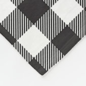Couverture Polaire Buffle noir blanc En vichy vérifier les jours féri (Coin)