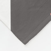 Couverture Polaire Buffle personnalisé Check noir blanc rose (Coin)