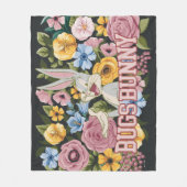 Couverture Polaire BUGS BUNNY™ Broderie Florale Graphique (Devant)