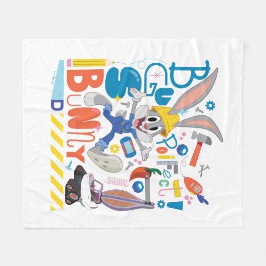 Couverture Polaire BUGS BUNNY BUILDERS™| BUGS BUNNY™ Work Tools (Devant (Horizontal))