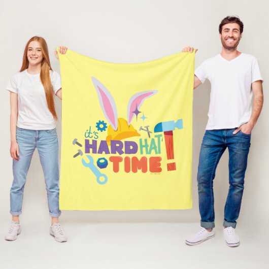 Couverture Polaire BUGS BUNNY BUILDERS™| C'est l'heure du casque (En situation)