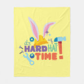 Couverture Polaire BUGS BUNNY BUILDERS™| C'est l'heure du casque (Devant)