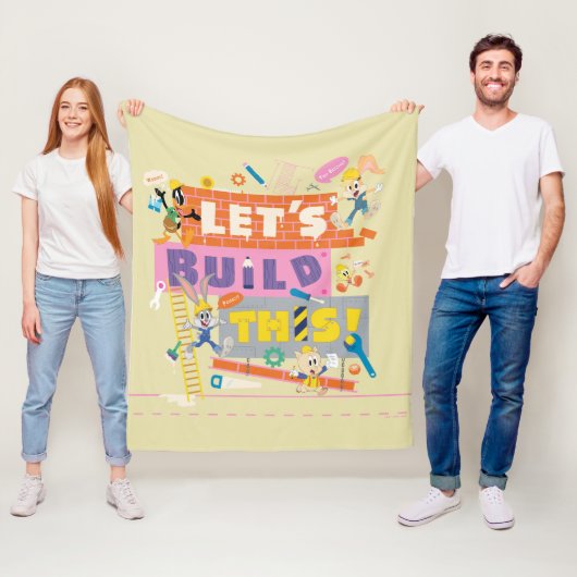 Couverture Polaire BUGS BUNNY BUILDERS™| Chantier "Construisons ensem (En situation)