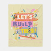 Couverture Polaire BUGS BUNNY BUILDERS™| Chantier "Construisons ensem (Devant)