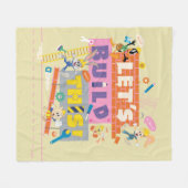 Couverture Polaire BUGS BUNNY BUILDERS™| Chantier "Construisons ensem (Devant (Horizontal))