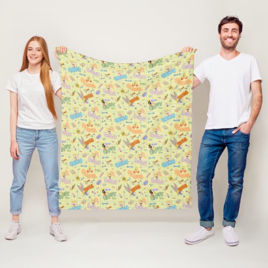 Couverture Polaire BUGS BUNNY BUILDERS™| Character Sketch Pattern (En situation)