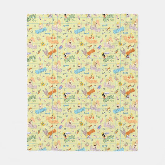 Couverture Polaire BUGS BUNNY BUILDERS™| Character Sketch Pattern (Devant)