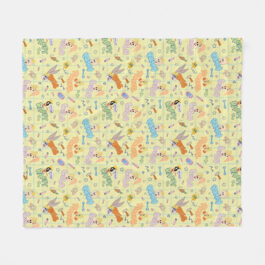 Couverture Polaire BUGS BUNNY BUILDERS™| Character Sketch Pattern (Devant (Horizontal))