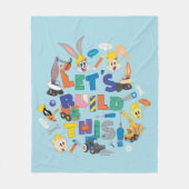 Couverture Polaire BUGS BUNNY BUILDERS™| Collage "Construisons Cela" (Devant)
